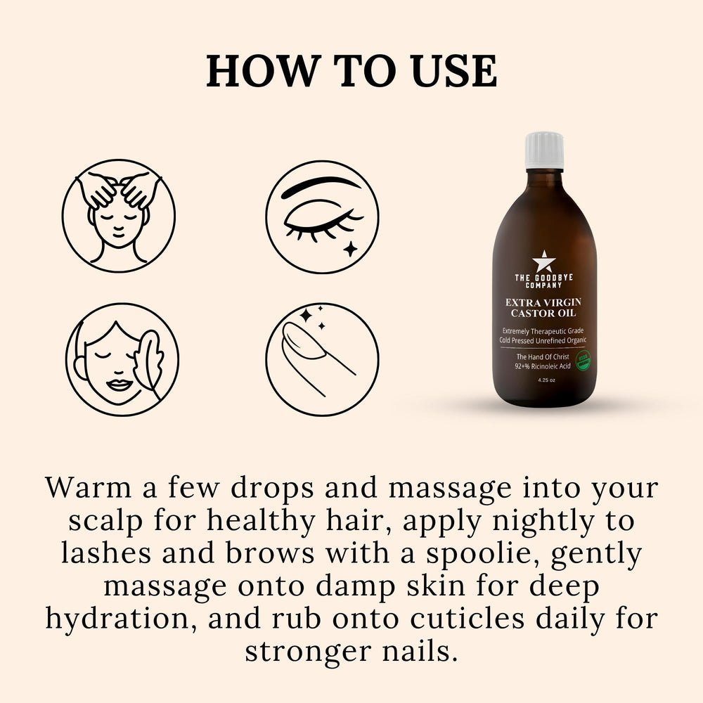 The Goodbye Company small-batch castor oil sourced from family farms