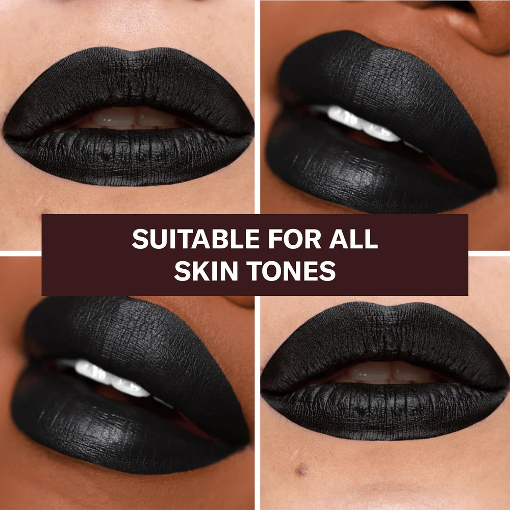 The Lip Bar nonstop liquid matte application demonstrates glide-on color with a durable matte finish.