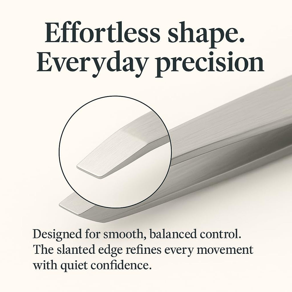 THEMOA pointed-tip tweezers shaping brows with precision