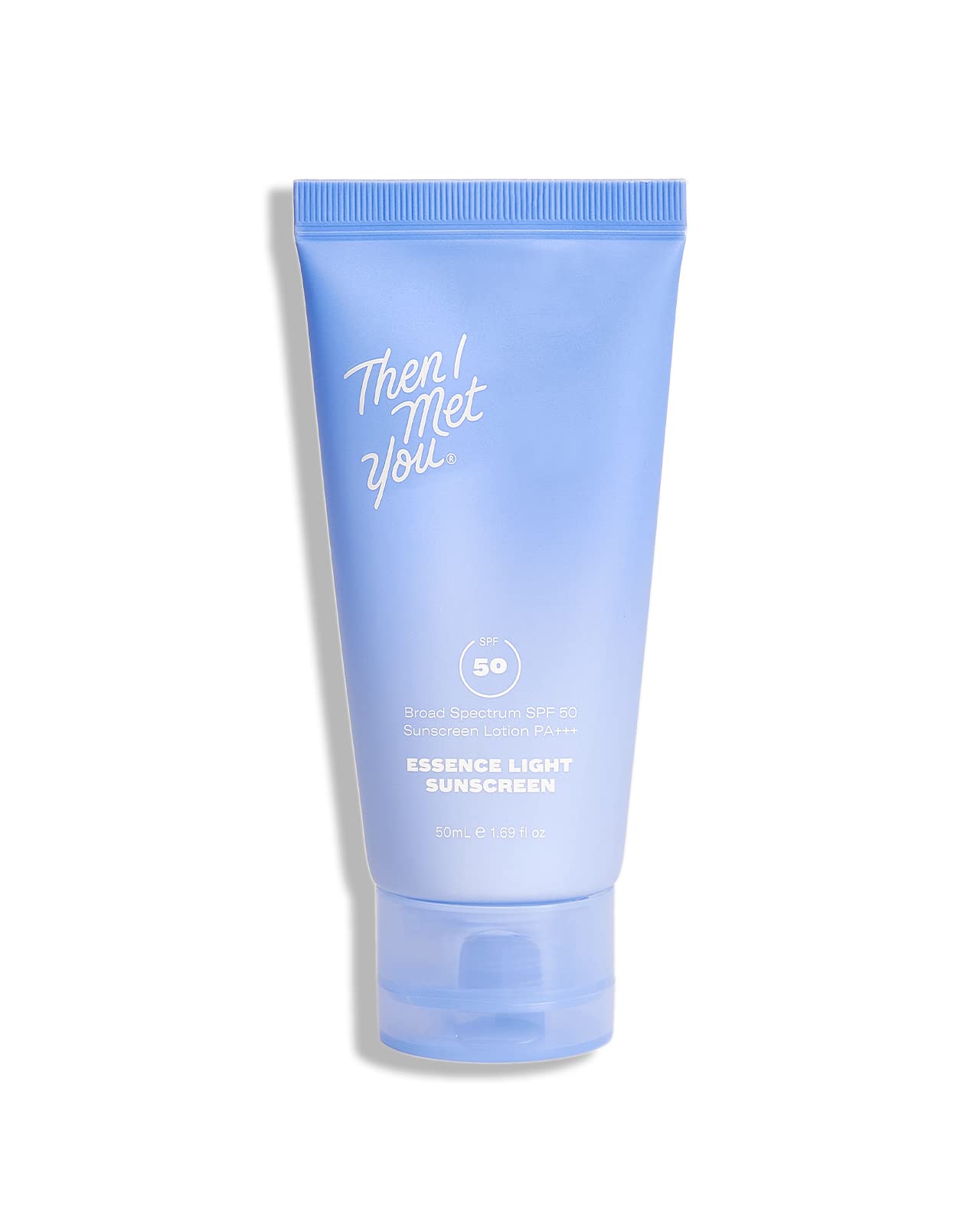 Then I Met You Essence Light Sunscreen bottle shows lightweight protection for daily sun care