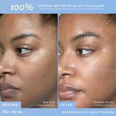 Then I Met You Renewing Rich Beauty Cream jar closeup shows rich texture and instant comfort