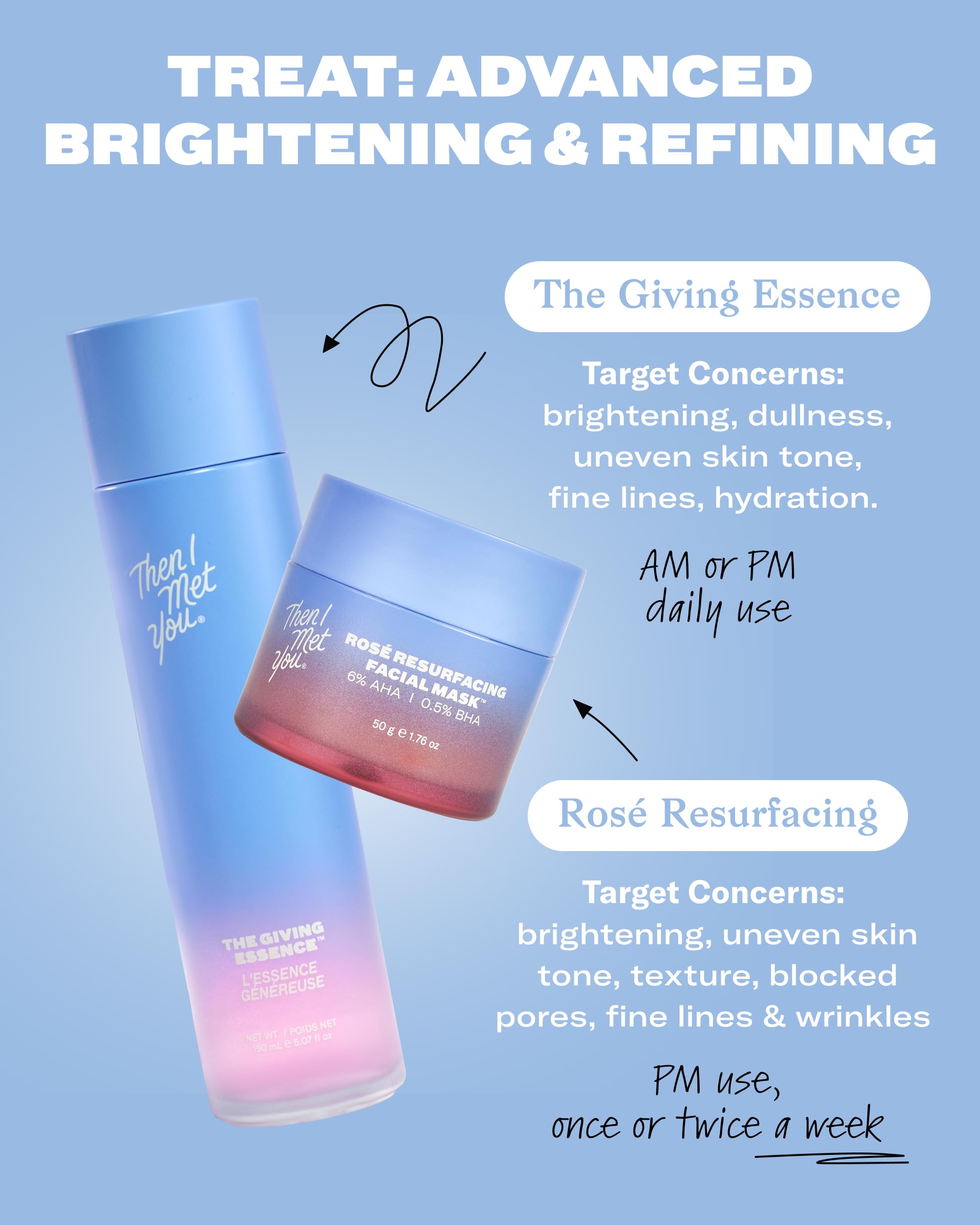 Then I Met You The Giving Essence applied on damp skin improves absorption.