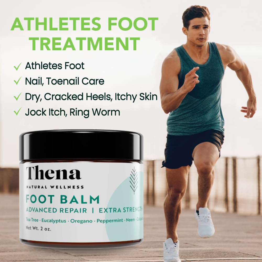 Thena foot cream helps repair dry, cracked heels with rich moisture.