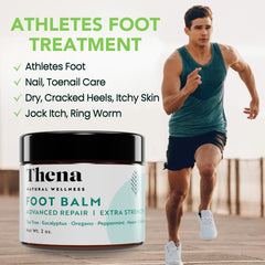 Thena foot cream helps repair dry, cracked heels with rich moisture.