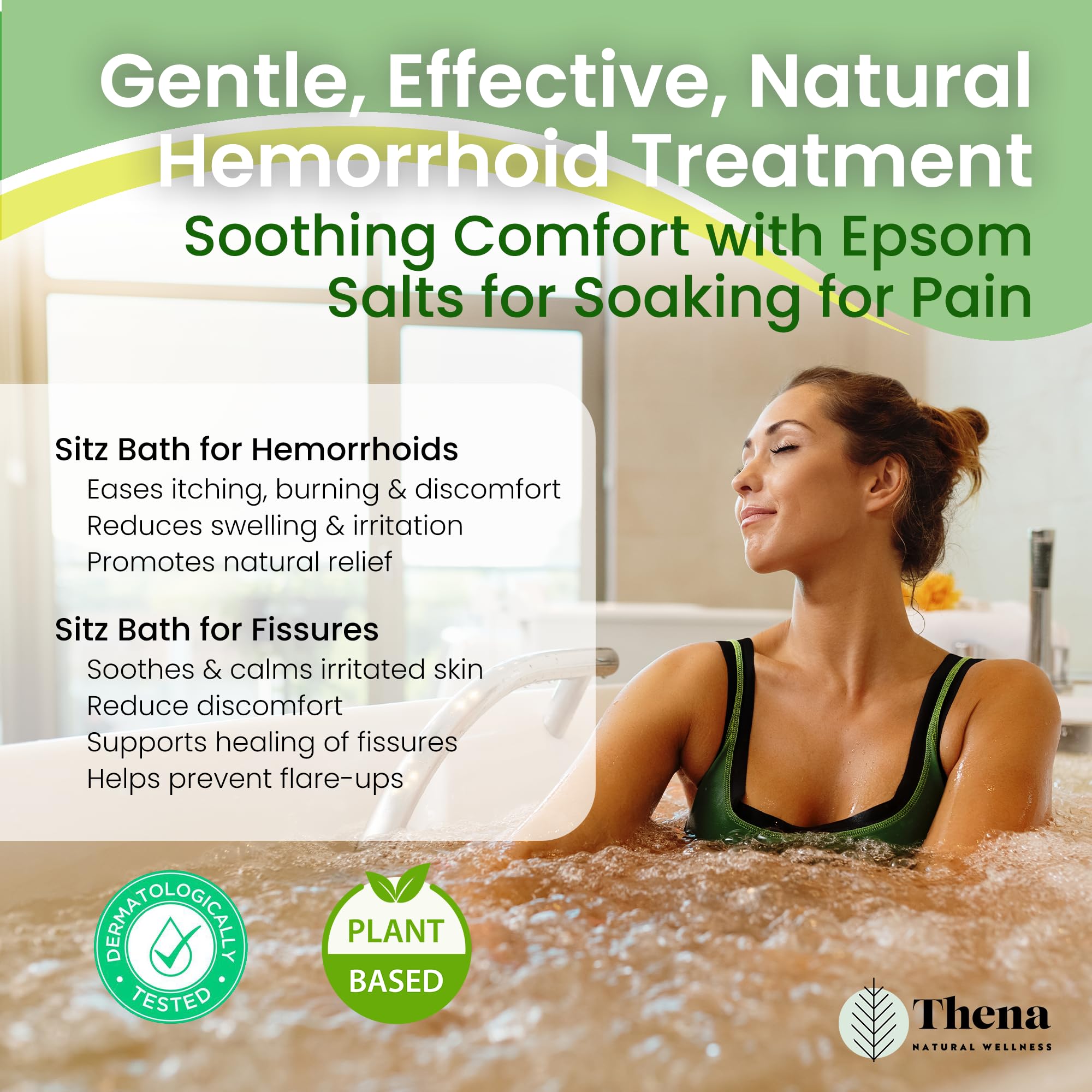 THENA Sitz Bath Soak ideal for postpartum use during toilet routines.