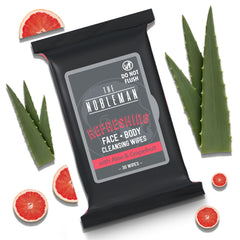 The Nobleman wipes charcoal cooling pack back shows travel-friendly cleansing for busy days.