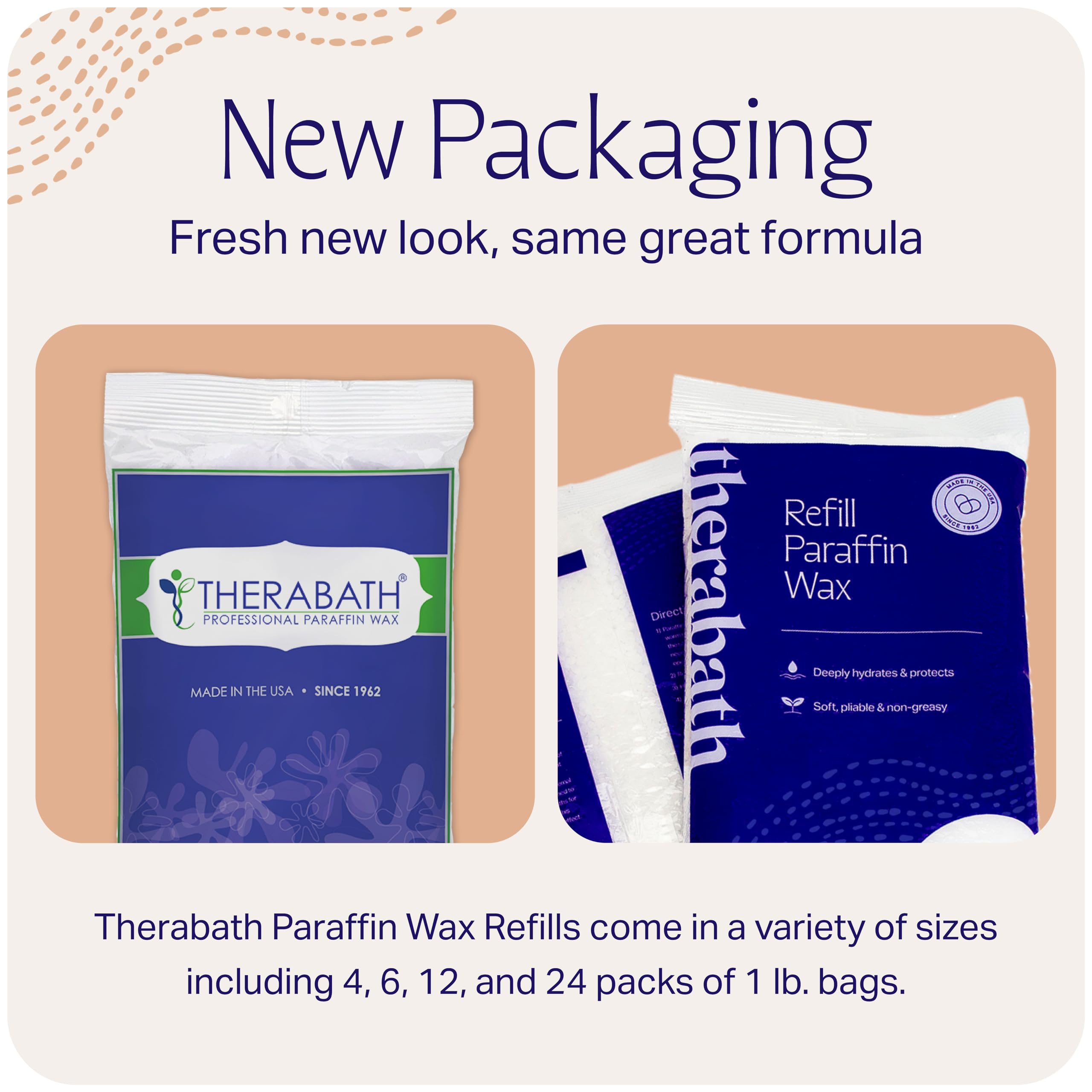 Therabath Lavender Harmony hand-massage scene highlighting warm paraffin use.