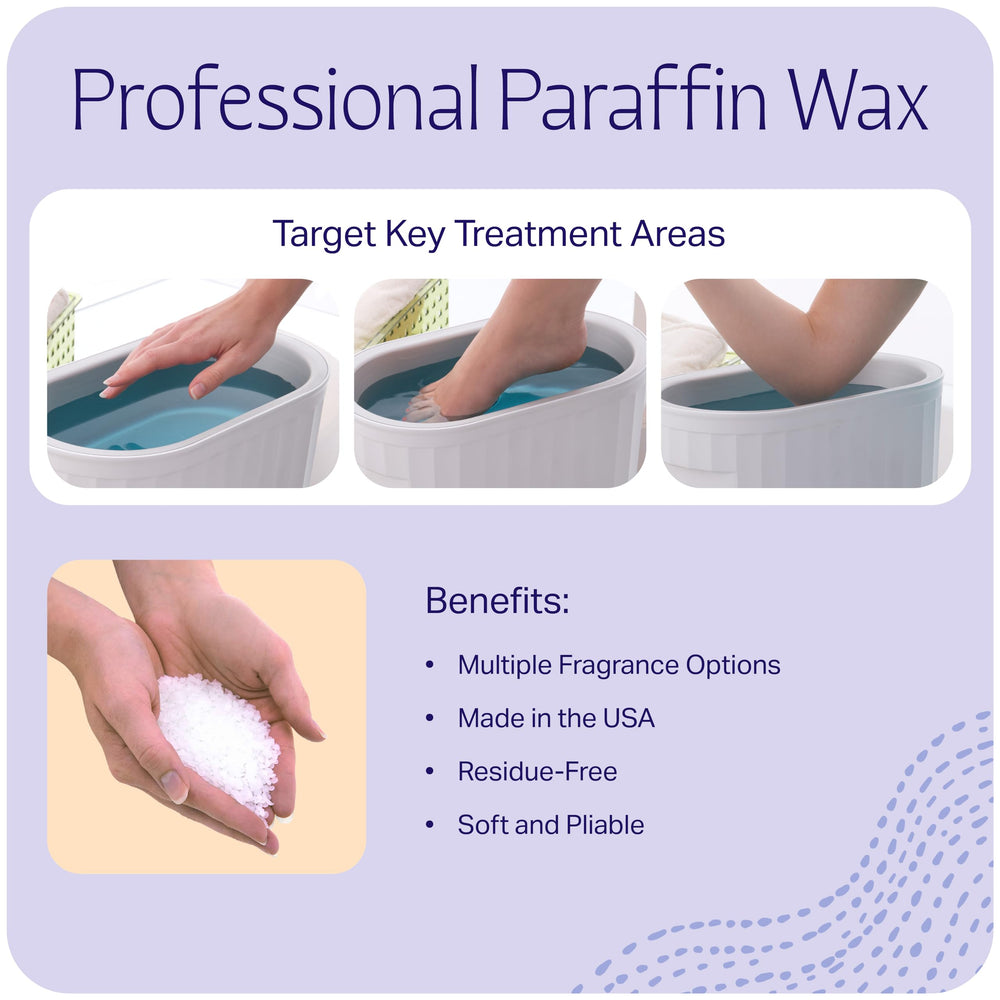 Therabath Lavender Harmony wax close-up shows soft, pliable texture.