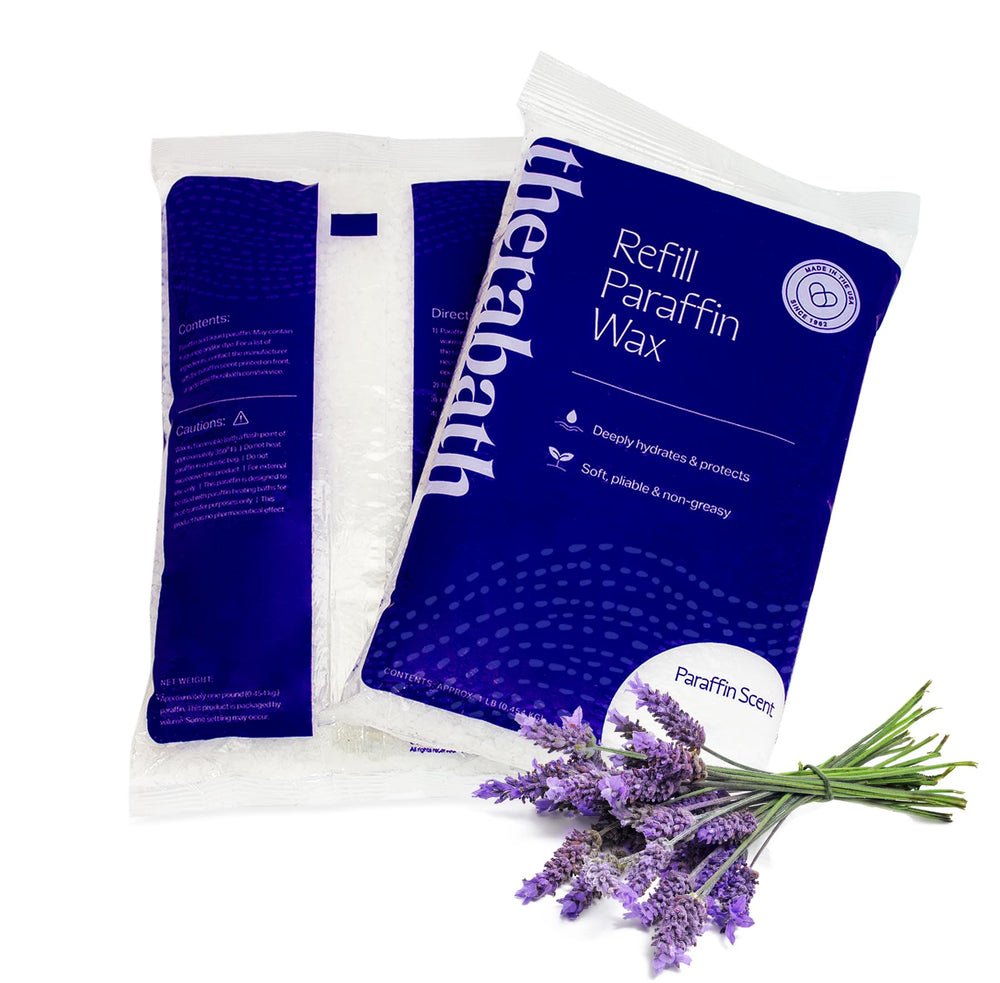 Therabath Lavender Harmony paraffin refill packaging for premium at-home therapy.