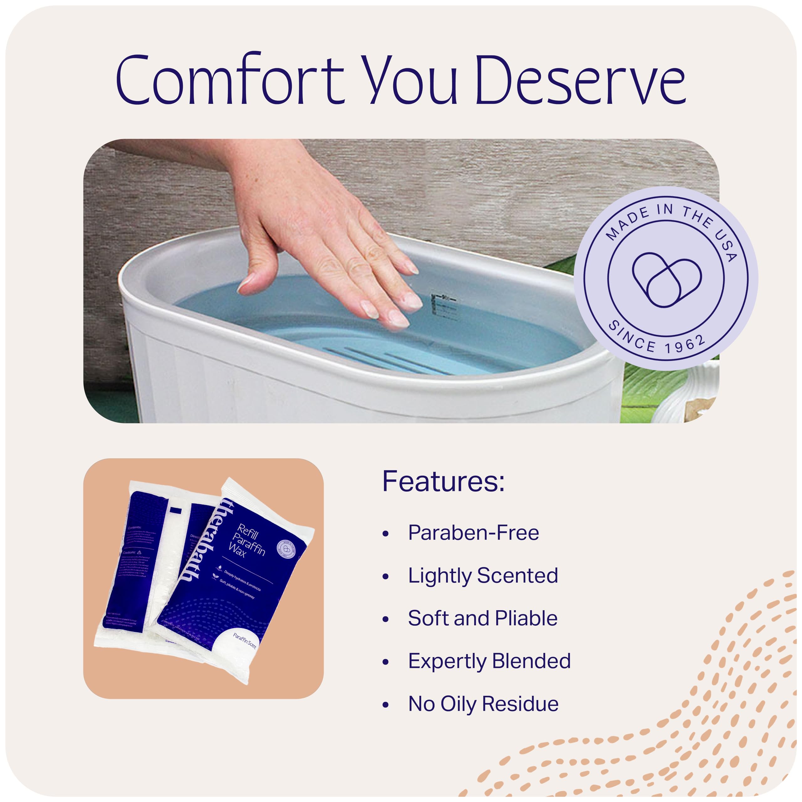 Therabath paraffin wax refill soft-pliable texture ready for at-home rehab.