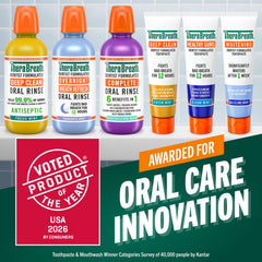TheraBreath pouring 20mL measured dose for accurate use benefit