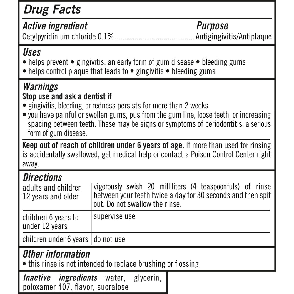 TheraBreath close-up label highlighting fluoride and alcohol-free benefit