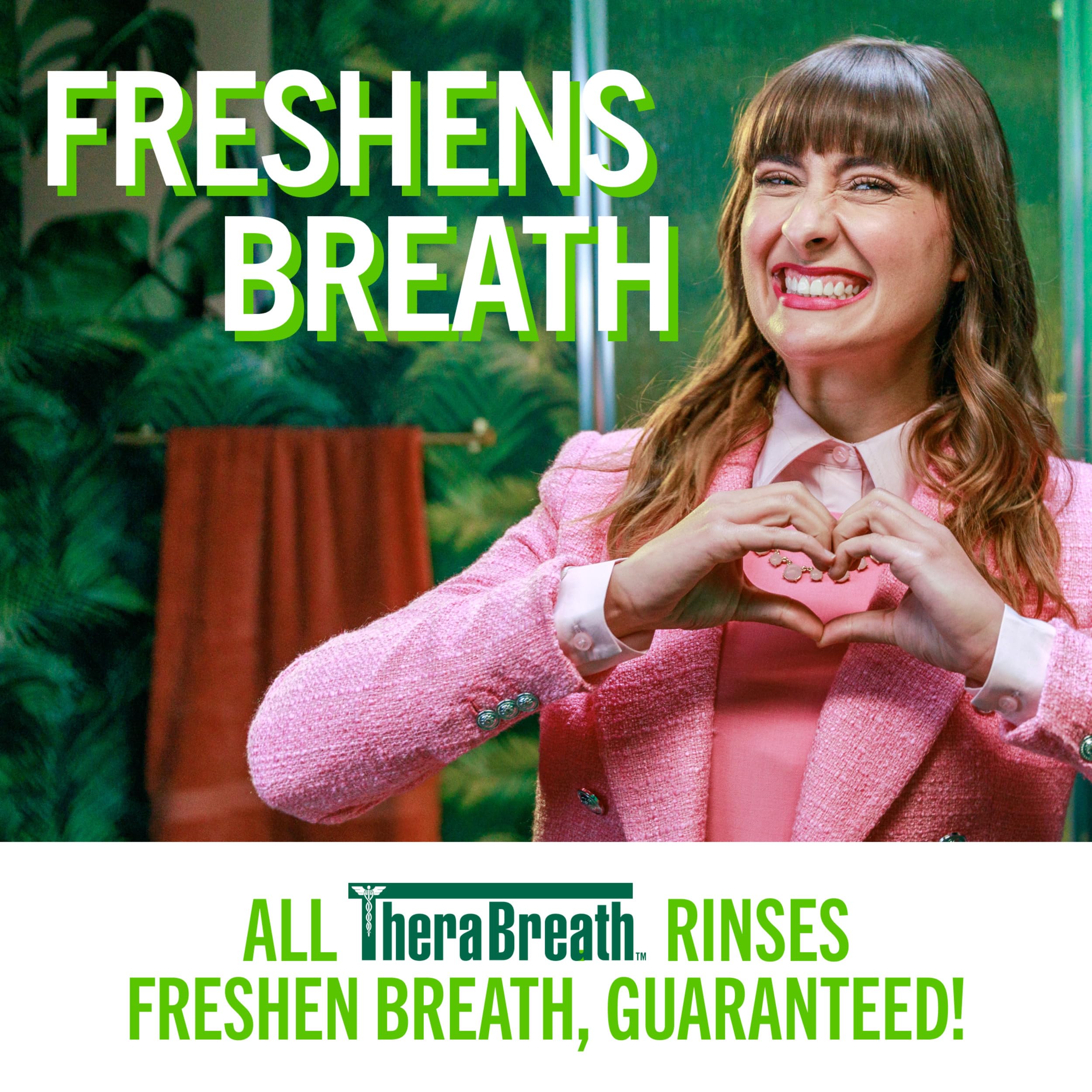 TheraBreath ingredients label close-up emphasizing vegan and gluten-free claim