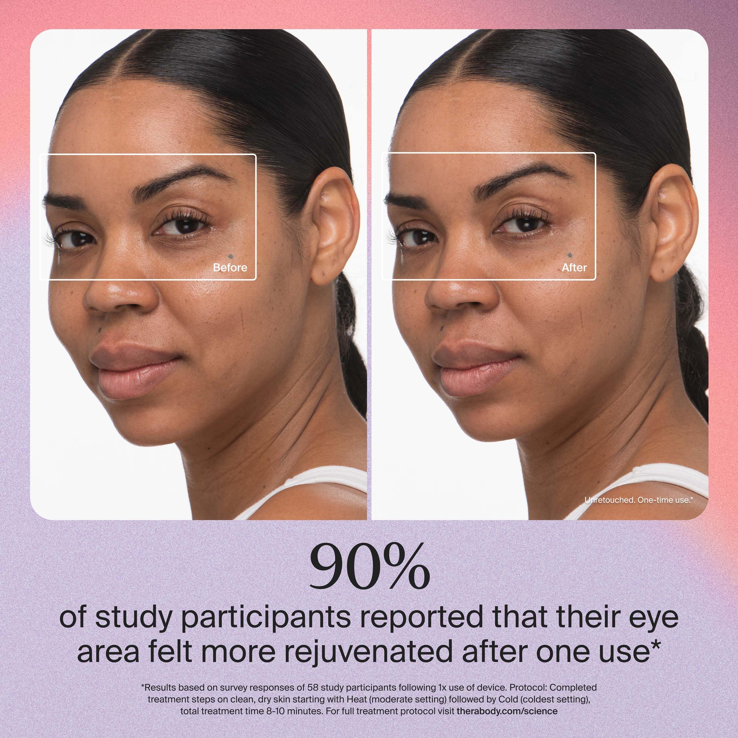 TheraFace contrast therapy switch demonstrates heat-to-cool technique for smoother pores