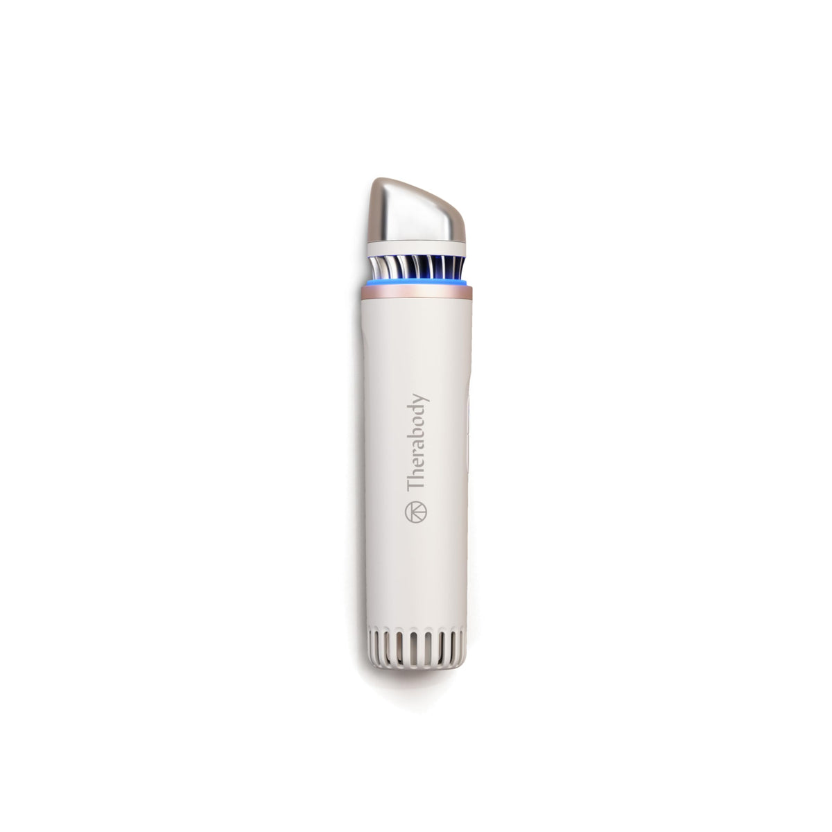 TheraFace Depuffing Wand applies cold treatment under the eye for puffiness relief.