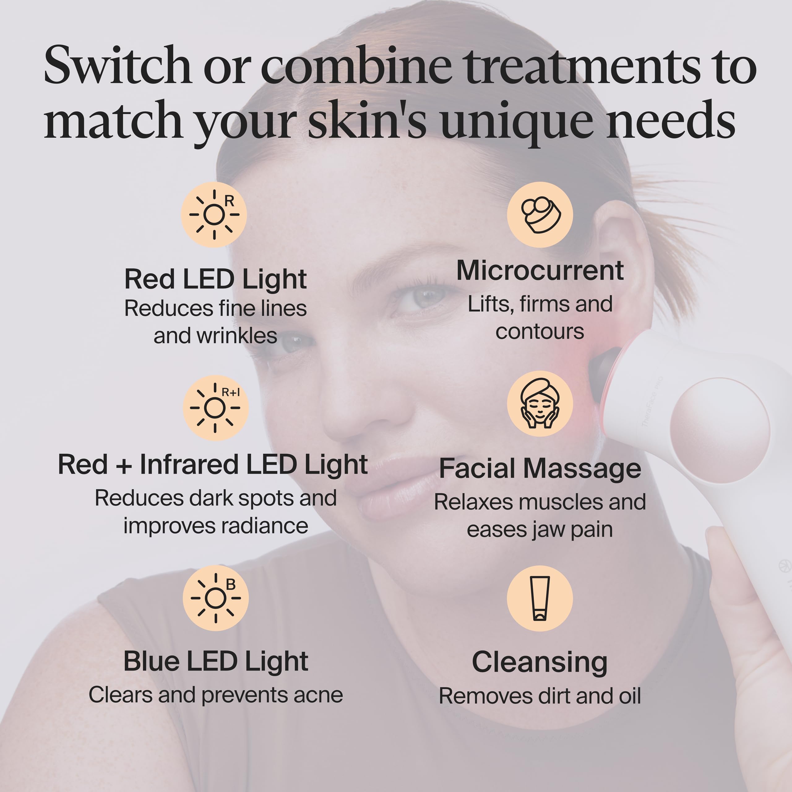 TheraFace PRO app screen guiding dermatologist-designed routines