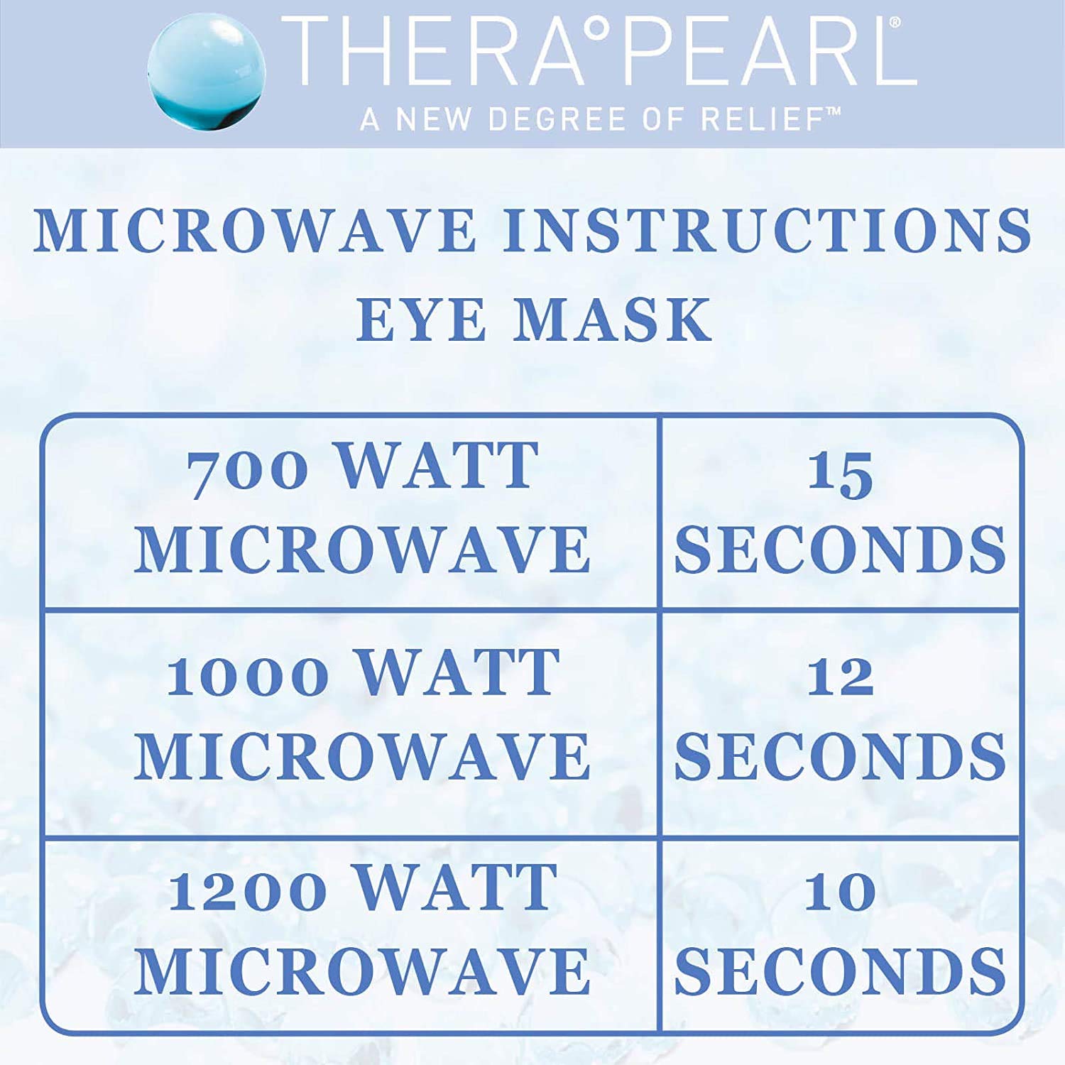 TheraPearl Eye Mask with heat use shows penetrating warmth for headaches and sinus comfort