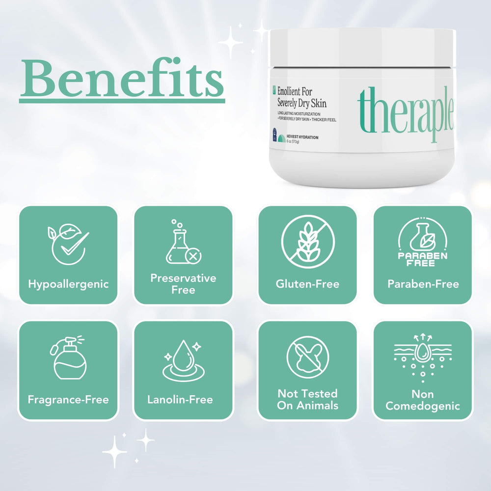 Theraplex Emollient Cream dermatologist-recommended label on packaging