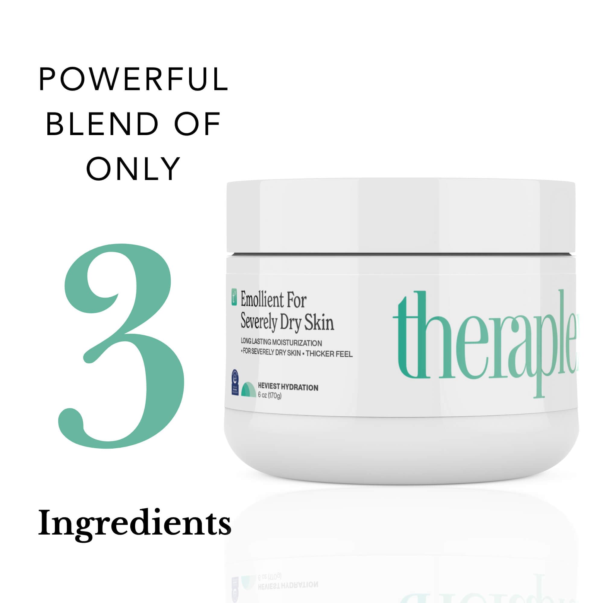 Theraplex Emollient Cream being applied to hands and feet
