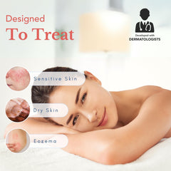 Theraplex Hydro Lotion bottle back label highlights preservative-free and paraben-free claim.