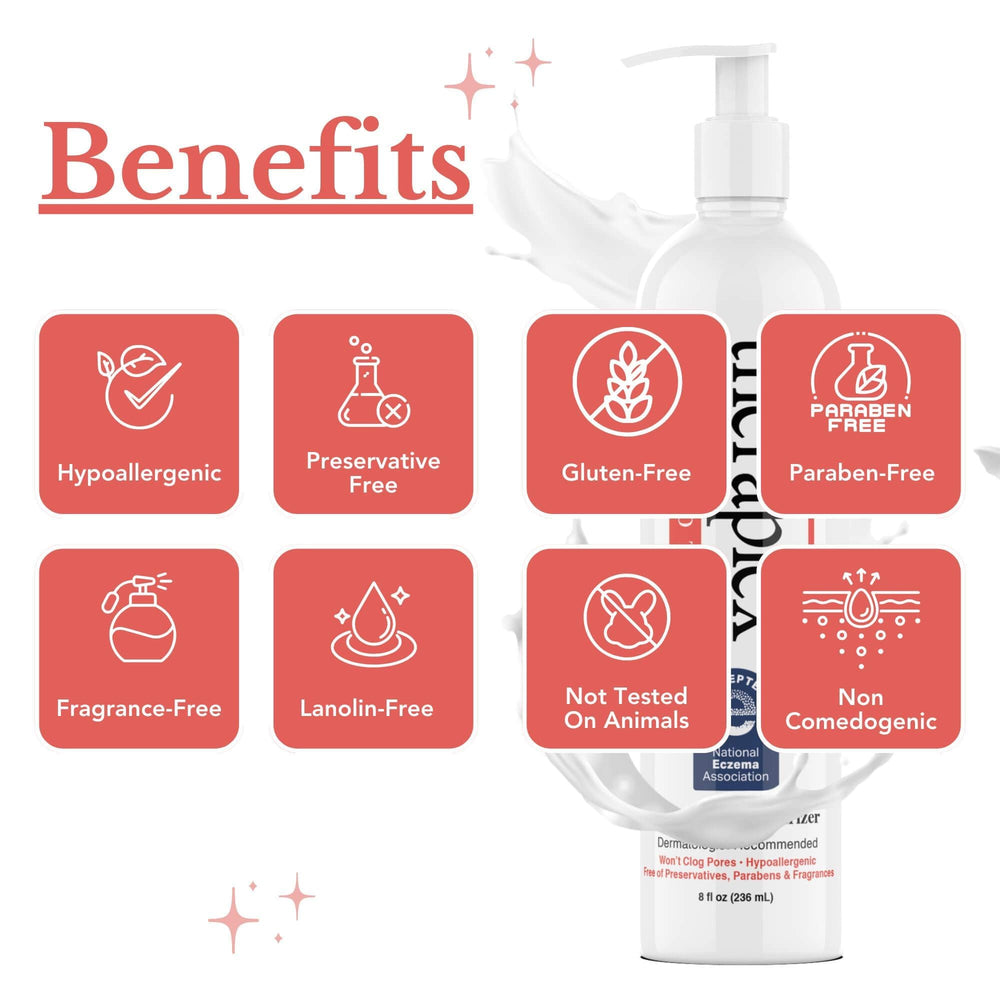 Theraplex Hydro Lotion texture close-up demonstrating non-greasy absorption.