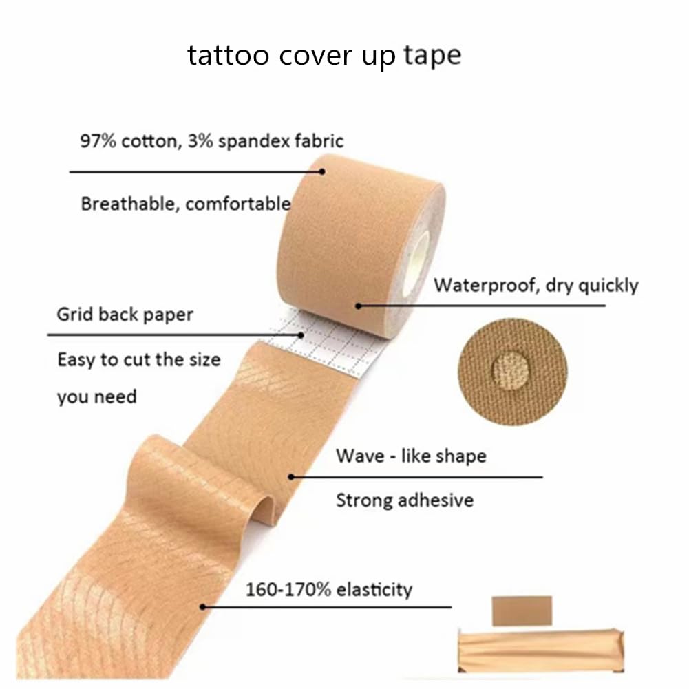 Therasports tattoo cover up tape water resistant image highlights durable wear