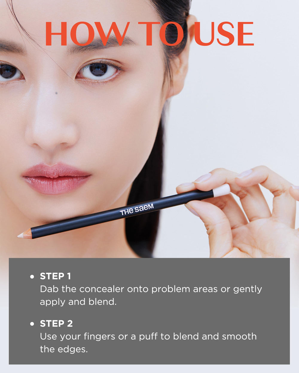 THESAEM Cover Perfection concealer pencil on-the-go use for quick correction