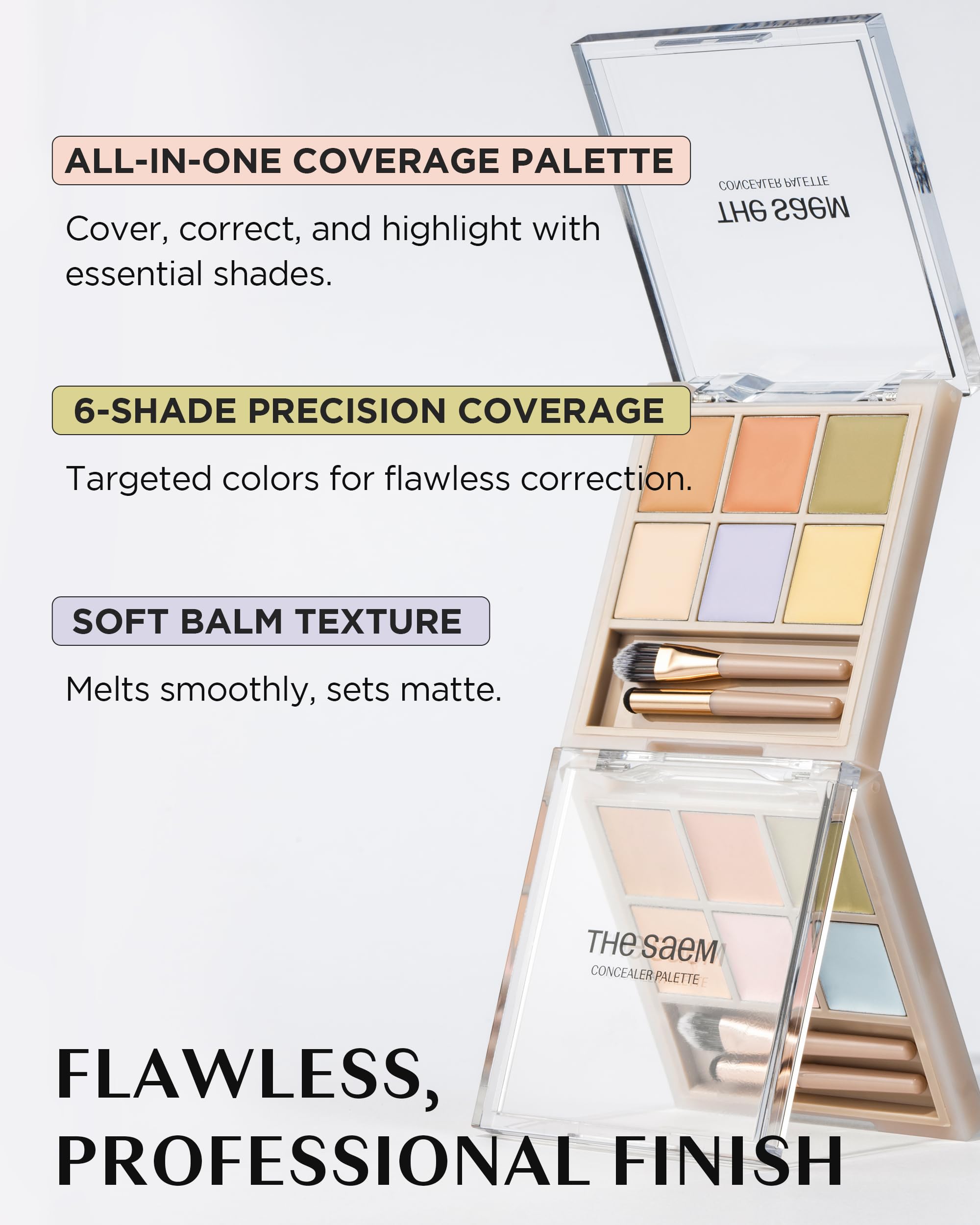 THESAEM Cover Perfection tackles dark circles with targeted shade layering.