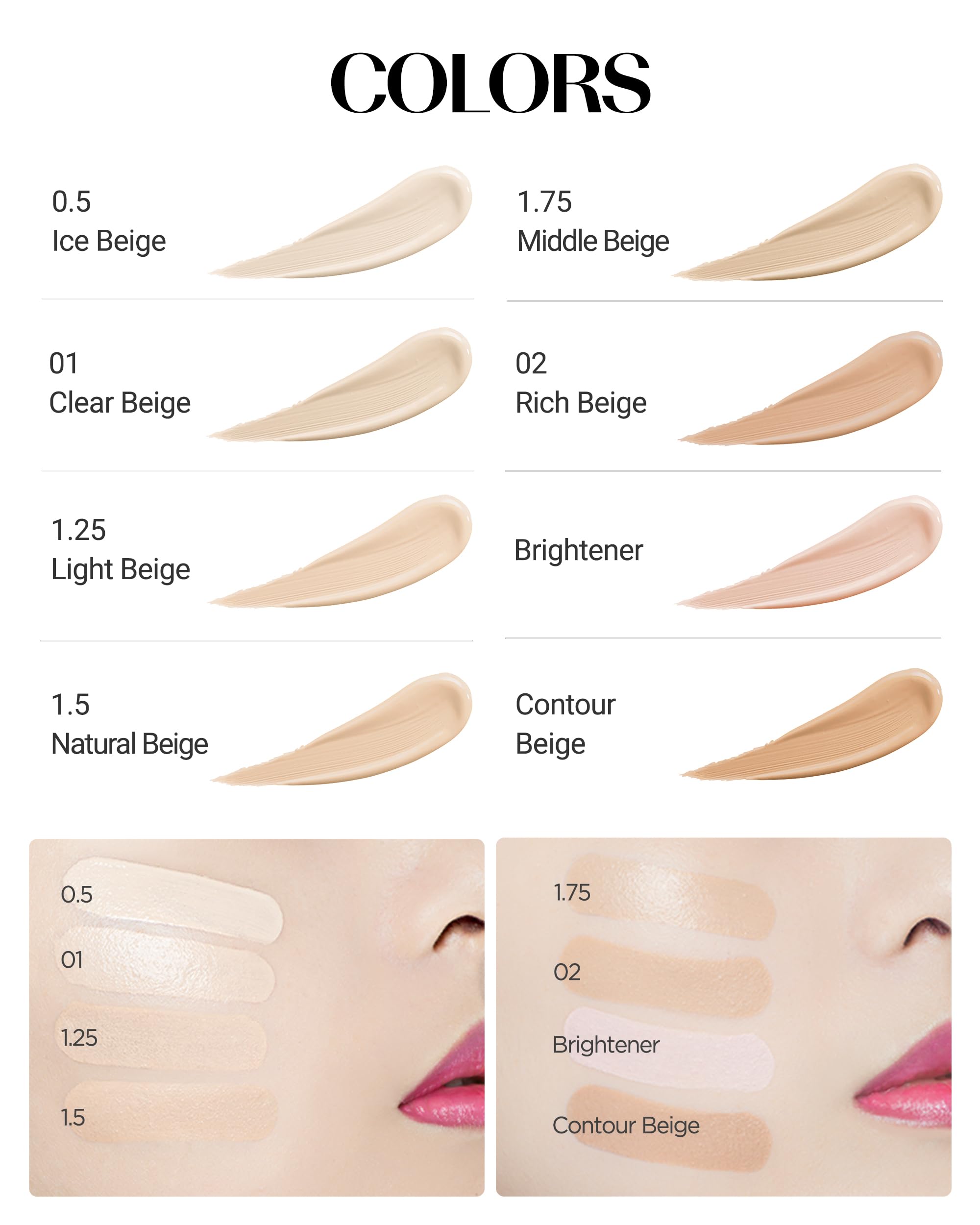 THESAEM Cover Perfection Tip Concealer texture close-up shows ultra-fine formula for seamless blend.