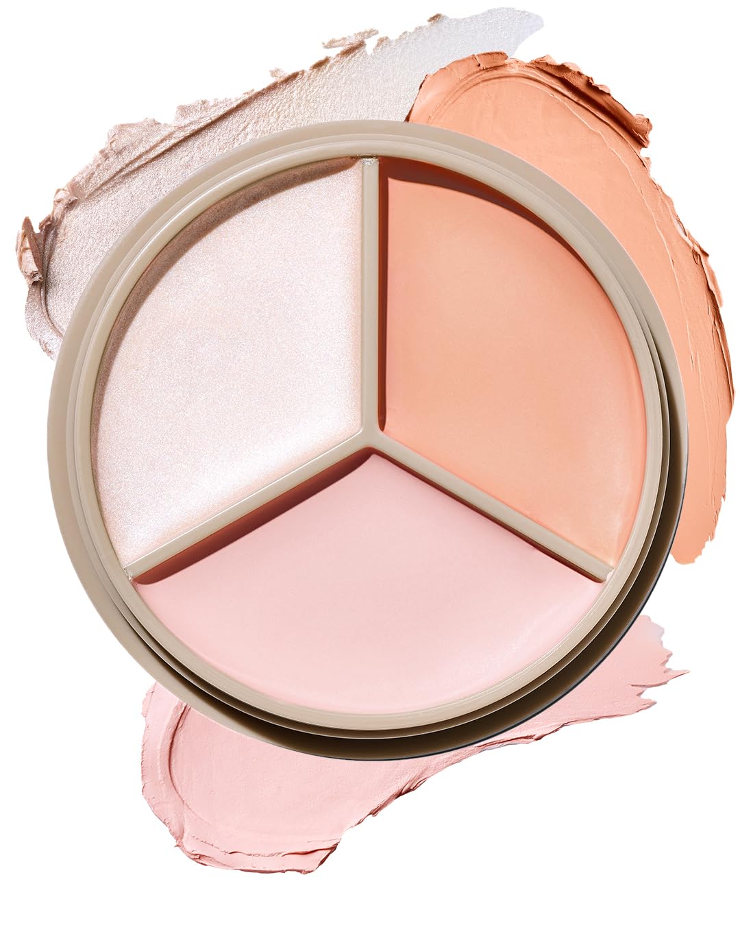 THESAEM Cover Perfection Triple Pot Concealer palette closeup shows three shades for brighter under-eyes.