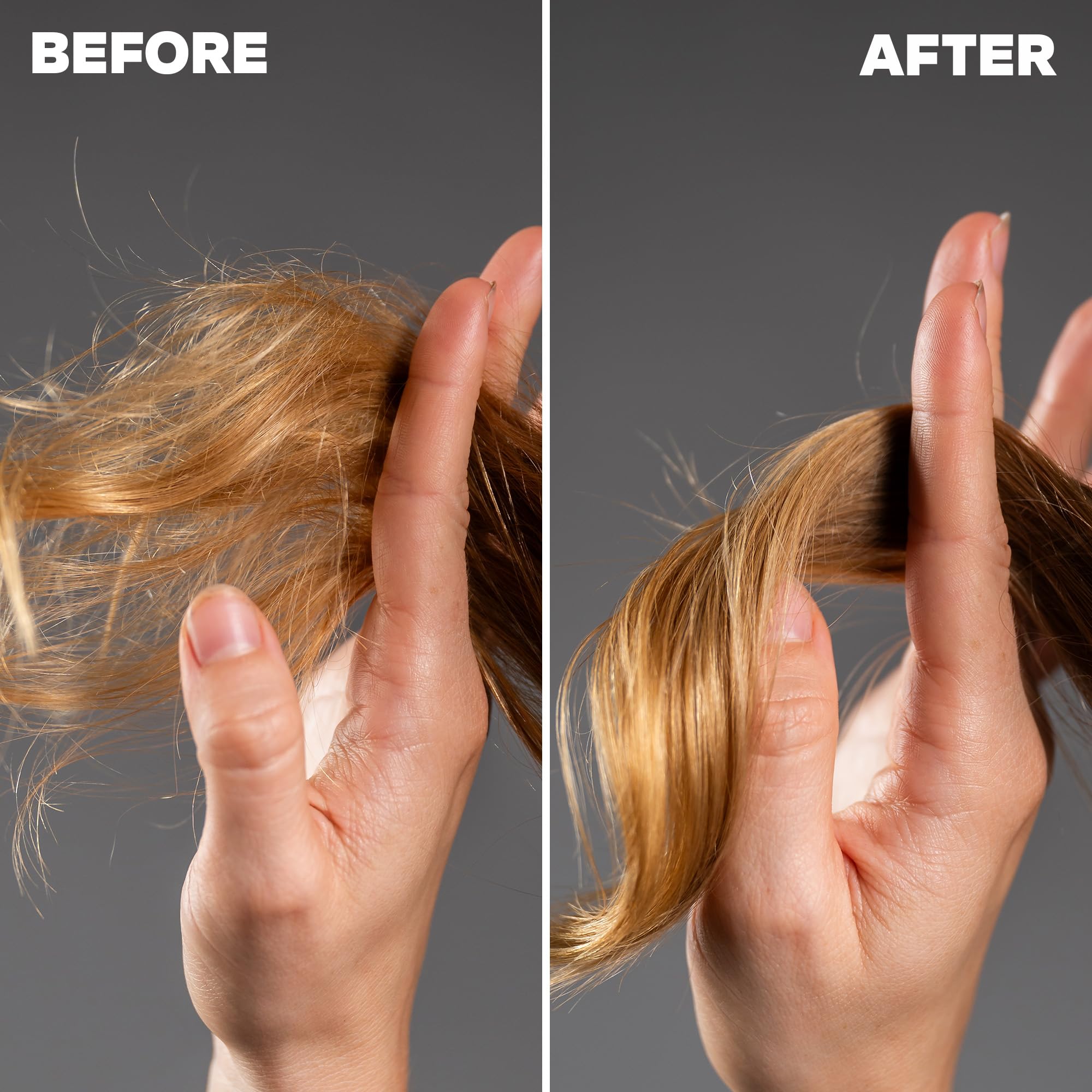 TheSalonGuy 25 Spray closeup ingredient focus: keratin, biotin, argan oil for strength.