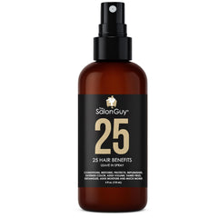 TheSalonGuy 25 Spray leave-in bottle-dispense for easy detangling and lightweight hydration.