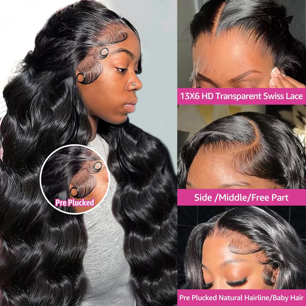 THGF 30-inch wig side part reveals seamless blend for easy styling.
