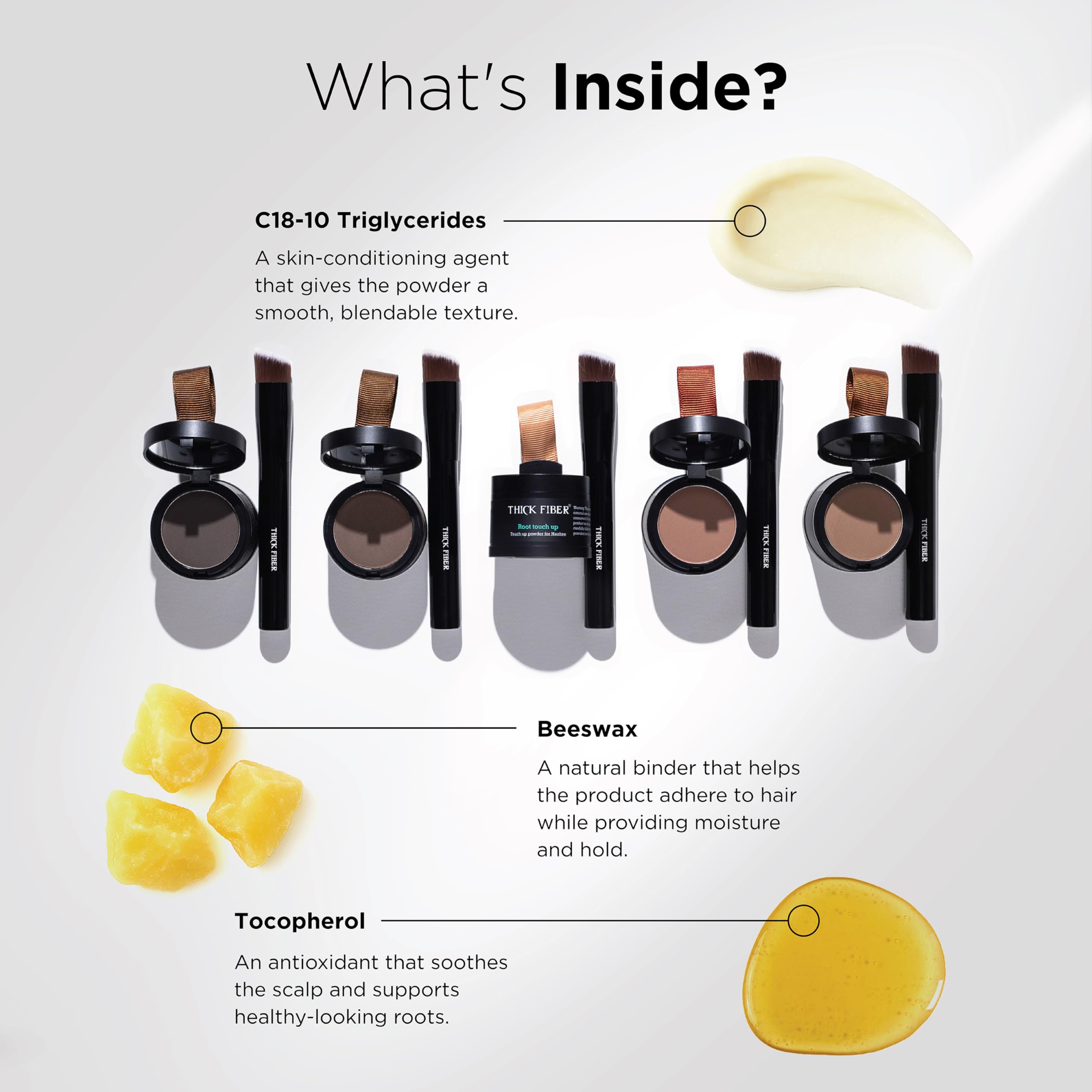 THICK FIBER gray roots coverage demonstrates natural blend for lighter shades