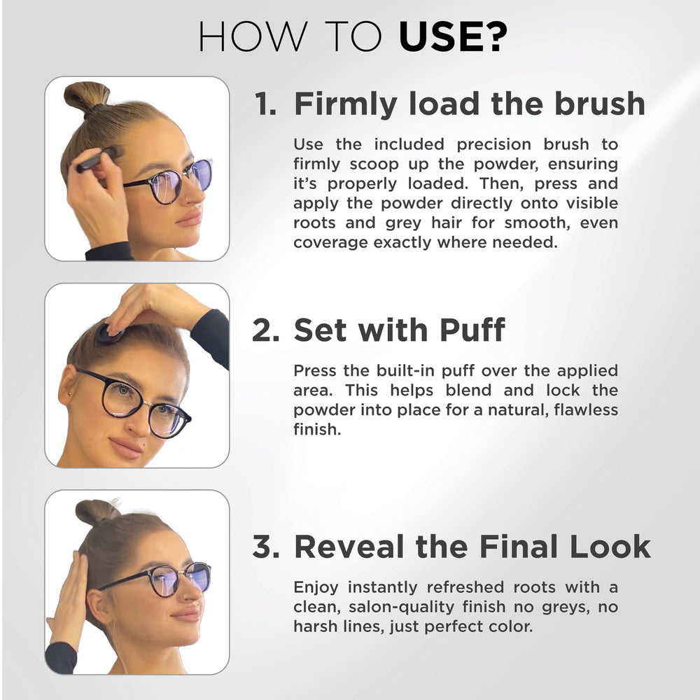Thick Fiber Root Touch Up light brown color swatch for natural blend