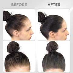 Thick Fiber mirror helps frame the hairline for accurate coverage