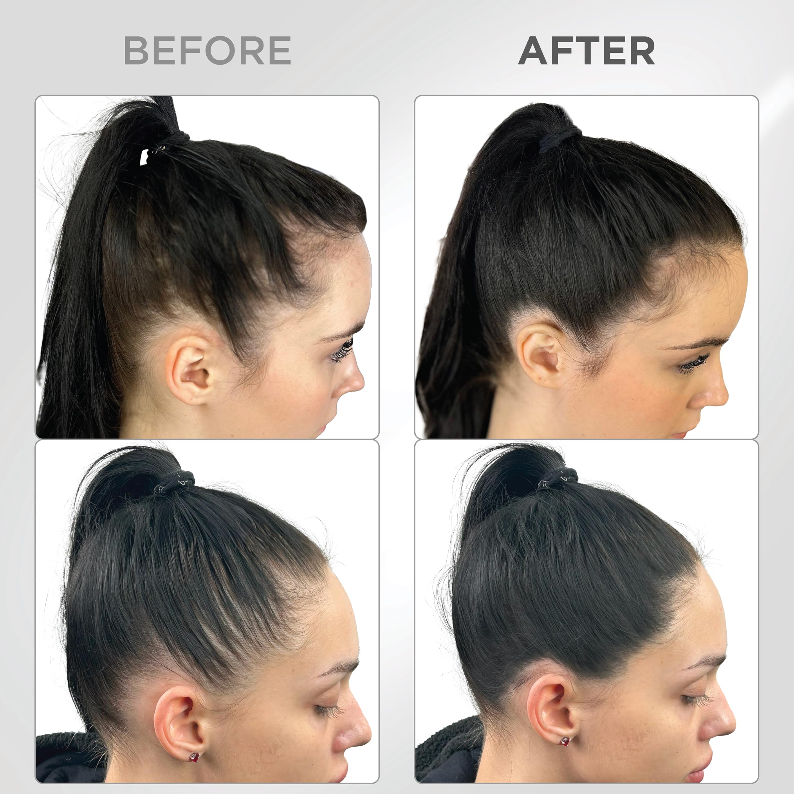 Thick Fiber Root Touch Up Powder mirror included for precise, on-the-spot checks