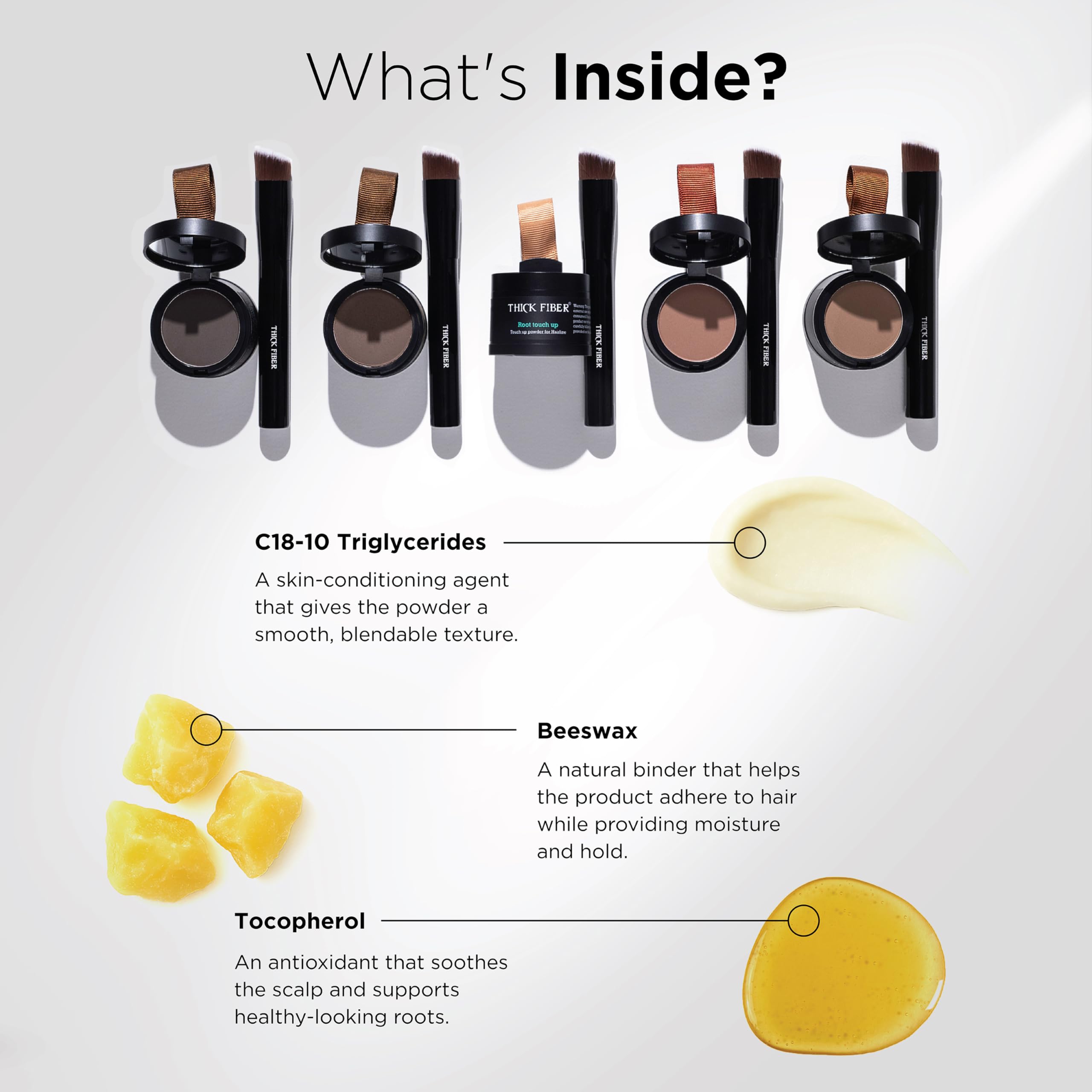 Thick Fiber Water-Resistant Concealer stands up to wind and sweat.