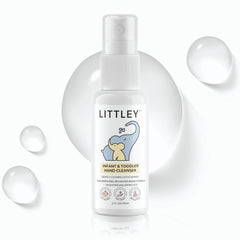 Think Smarter Products Littley hand cleanser bottle front for quick, gentle cleanups