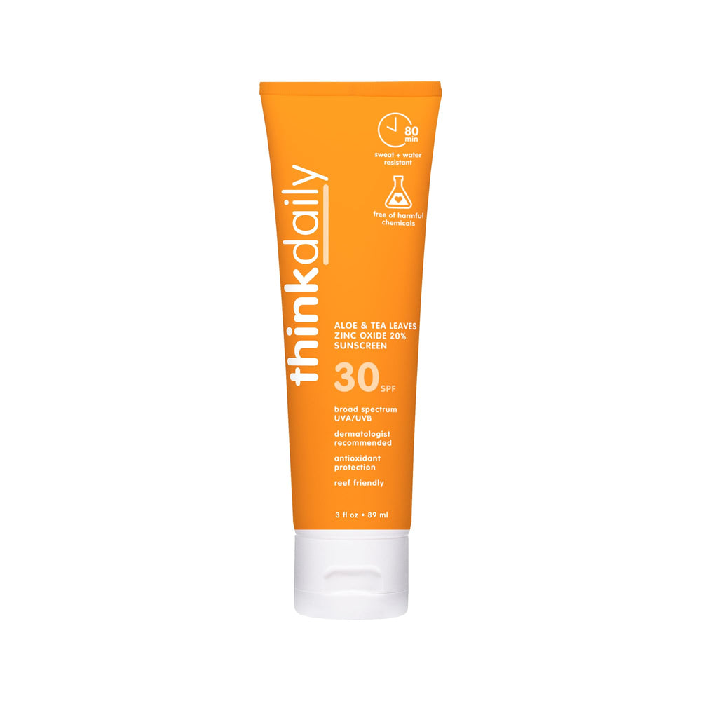 Thinkdaily SPF 30 mineral sunscreen bottle-front for daily protection