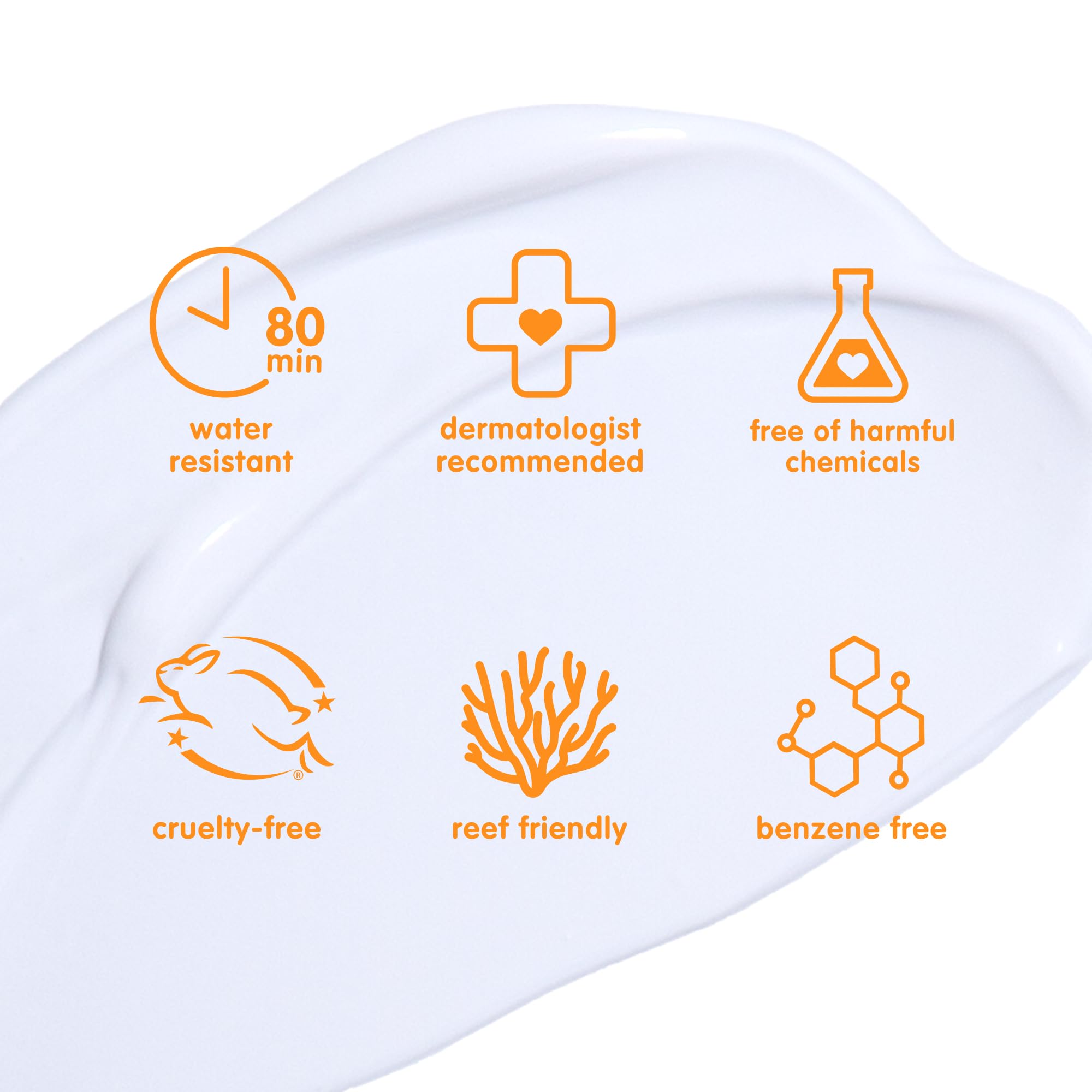Thinkdaily SPF30 mineral sunscreen texture close-up showing light, fast-absorbing consistency