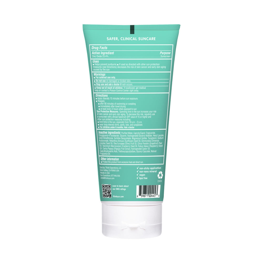 Thinkkids sunscreen water resistance photo shows protection during swimming or splashing