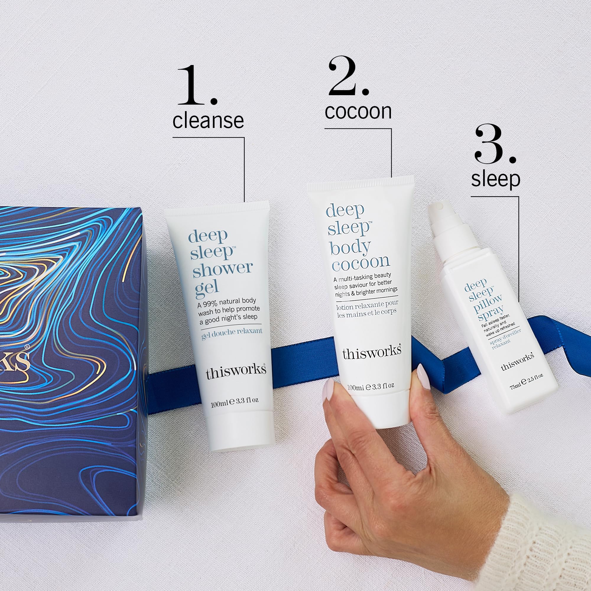 THISWORKS Dream to Sleep pillow spray bottle enables quick sleep onset.