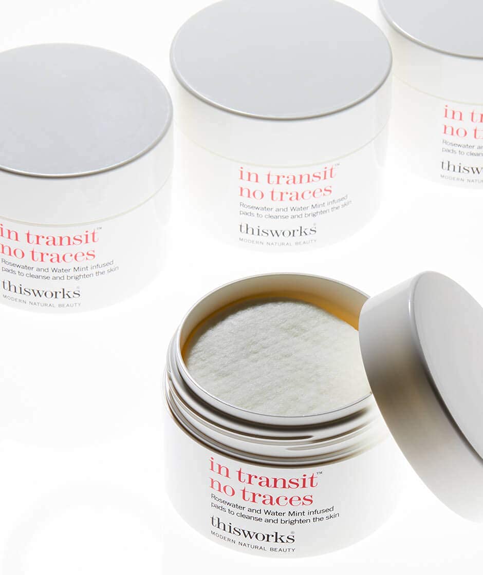 THISWORKS In Transit No Traces 60 count travel-friendly cleansing pads