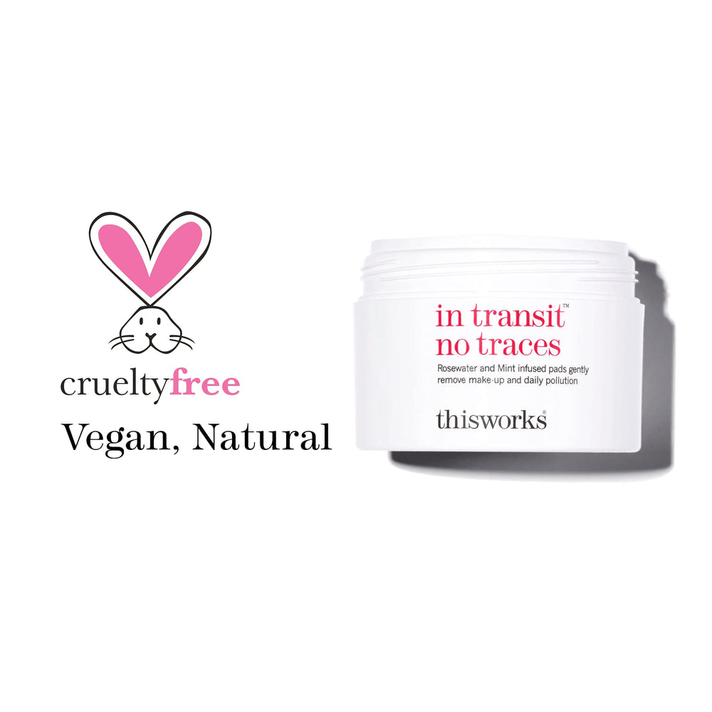THISWORKS In Transit No Traces rosewater mint scent for refreshing morning routine