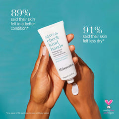THISWORKS Stress Check Kind Hands cream being applied to soothe dry, sensitive hands