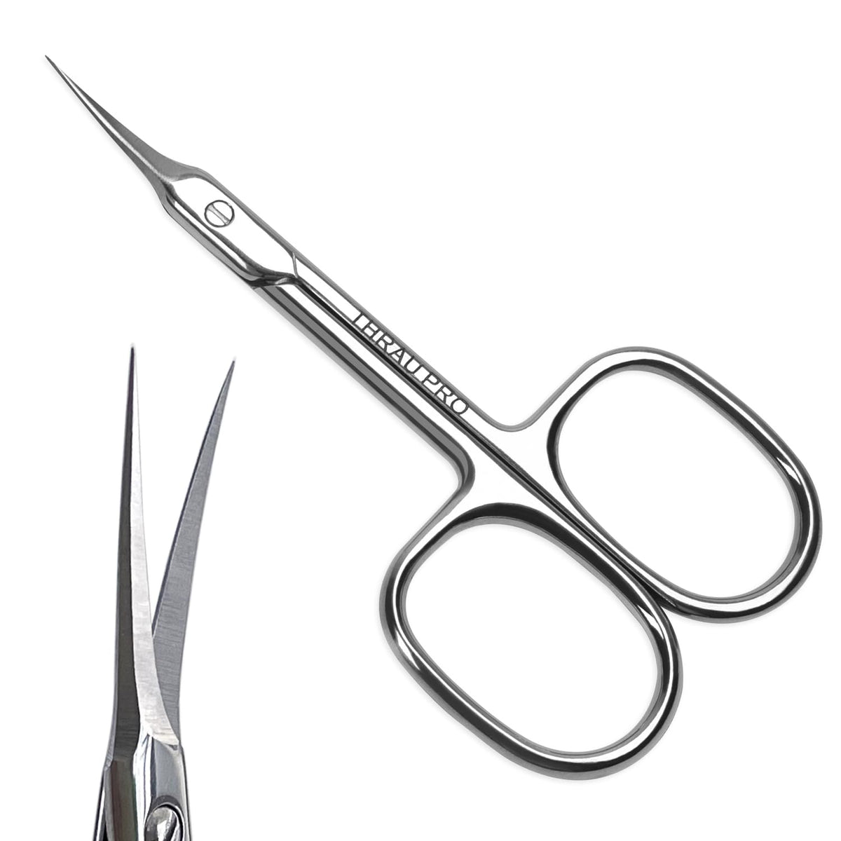 THRAU cuticle scissors closeup blade for precise trimming and cleaner cuts