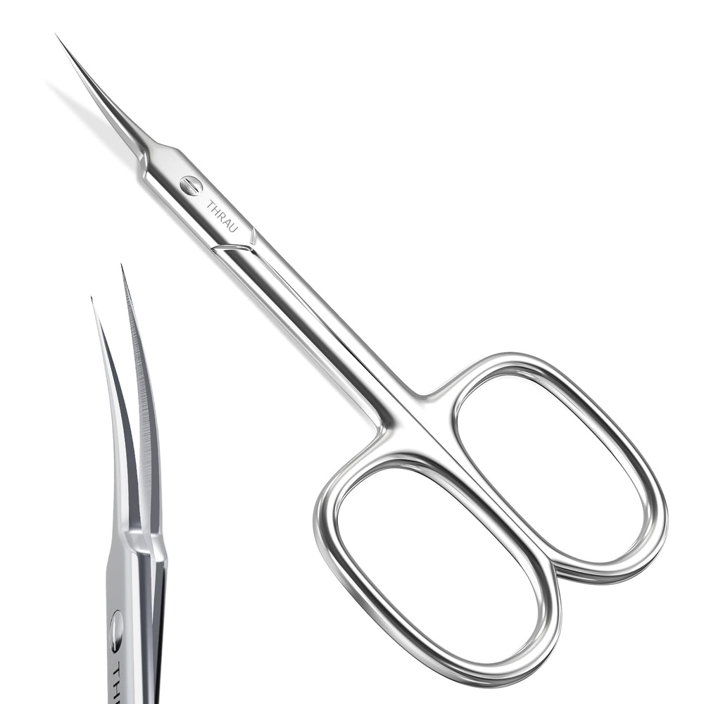 THRAU cuticle scissors closeup blade for precise trimming