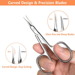 THRAU cuticle scissors in manicure use for clean nail trimming