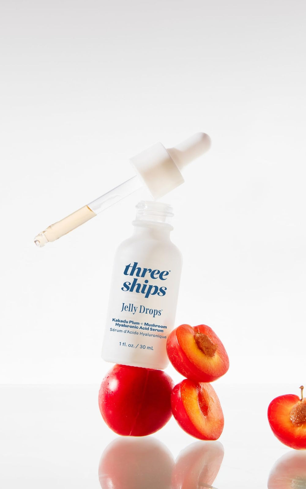 Three Ships Jelly Drops primer-use edge shows makeup-ready moisture barrier